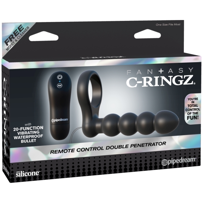FANTASY C-RINGZ REMOTE CONTROL DOUBLE PENETRATOR FANTASY C-RINGZ REMOTE CONTROL DOUBLE PENETRATOR