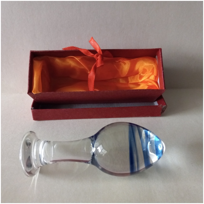 GLASS MASSAGER BLUE SMALL GLASS MASSAGER BLUE SMALL