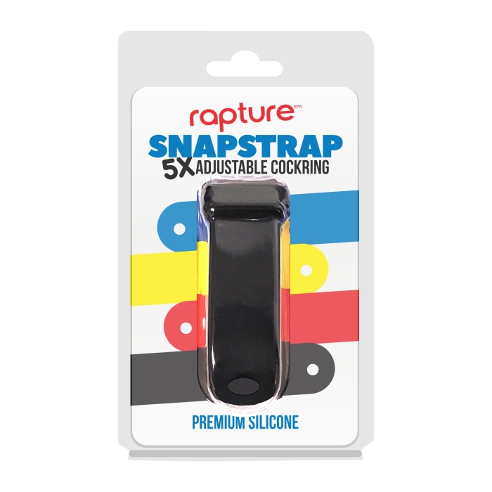 SNAPSTRAP 5X ADJUSTABLE COCKRING - BLACK LICORICE SNAPSTRAP 5X ADJUSTABLE COCKRING - BLACK LICORICE