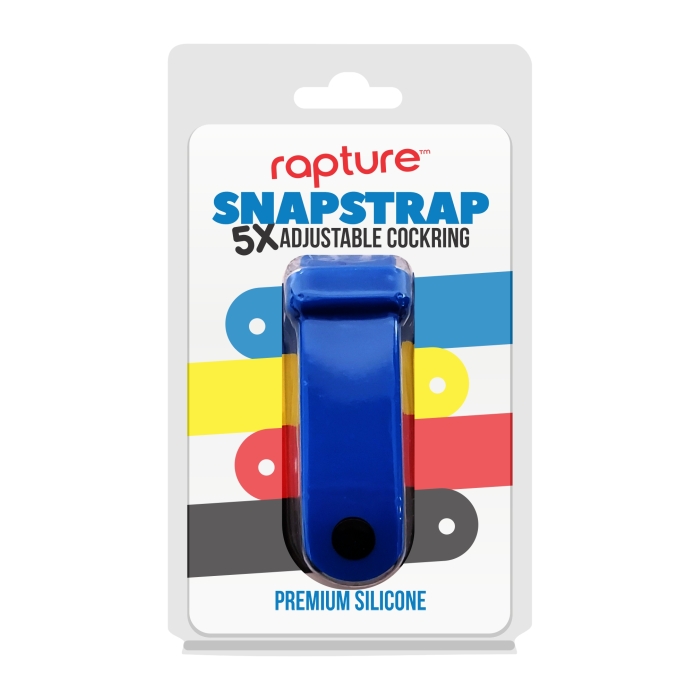 SNAPSTRAP 5X ADJUSTABLE COCKRING - BLUE RASPBERRY SNAPSTRAP 5X ADJUSTABLE COCKRING - BLUE RASPBERRY