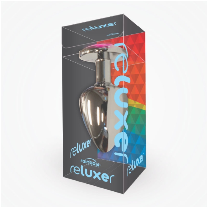 BUTT PLUG STEEL 4.75" THE RELUXER W/ SHIMMER BUTT PLUG STEEL 4.75" THE RELUXER W/ SHIMMER