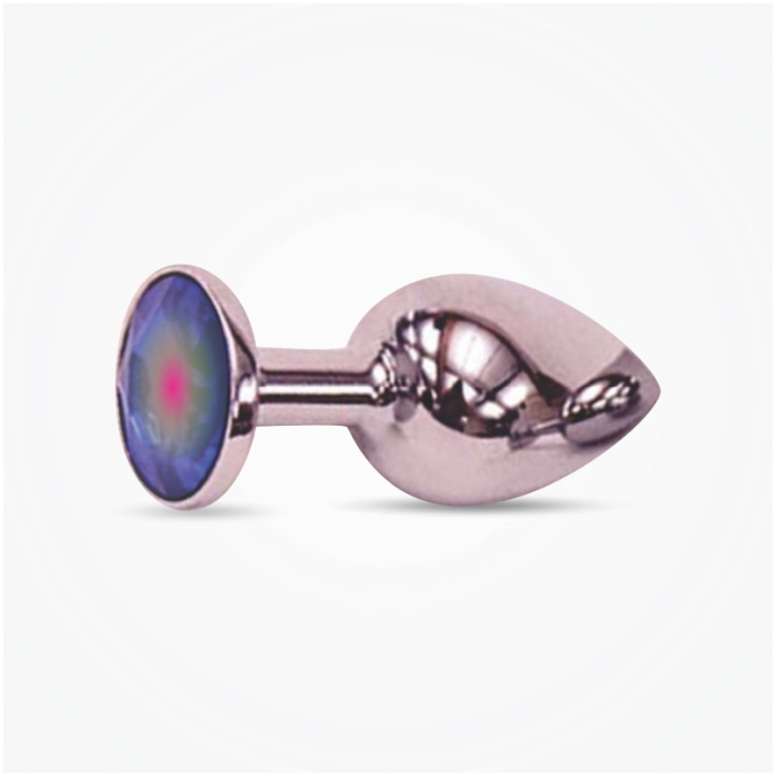 BUTT PLUG STEEL 4.75" THE RELUXER W/ SHIMMER