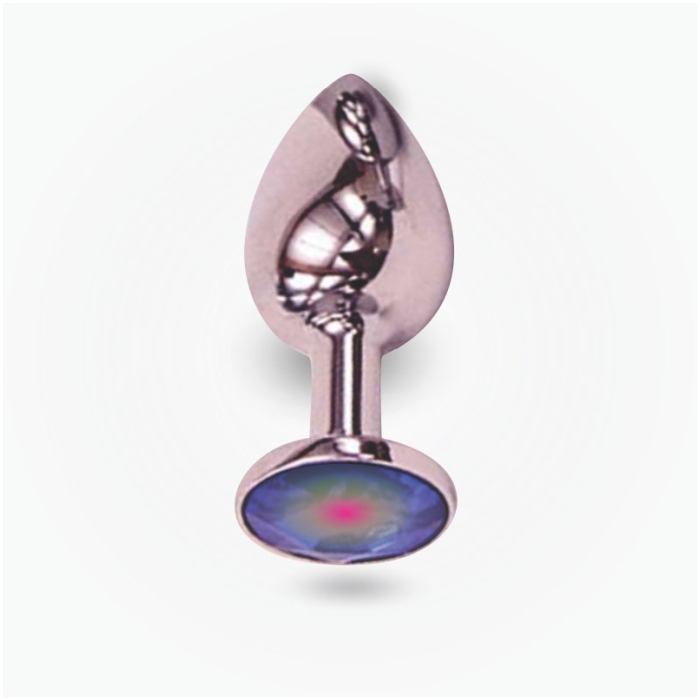 BUTT PLUG STEEL 4.75" THE RELUXER W/ SHIMMER