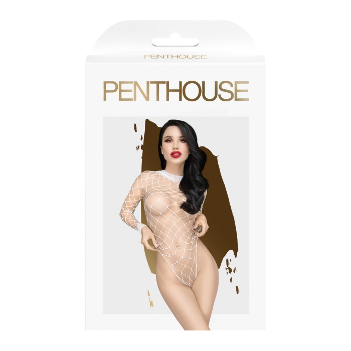 TURTLENECK FISHNET TEDDY WHITE S-L SCANDALOUS TURTLENECK FISHNET TEDDY WHITE S-L SCANDALOUS
