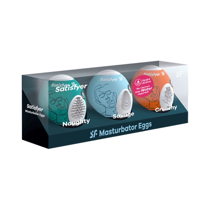MASTURBATOR EGG 3ER SET - NAUGHTY, SAVAGE, CRUNCHY MASTURBATOR EGG 3ER SET - NAUGHTY, SAVAGE, CRUNCHY