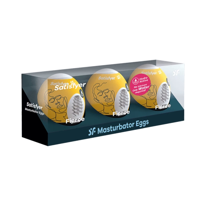 MASTURBATOR EGG YELLOW 3ER SET FIERCE MASTURBATOR EGG YELLOW 3ER SET FIERCE