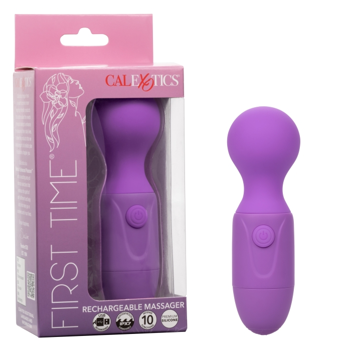 FIRST TIME RECHARGEABLE MASSAGER - PURPLE FIRST TIME RECHARGEABLE MASSAGER - PURPLE