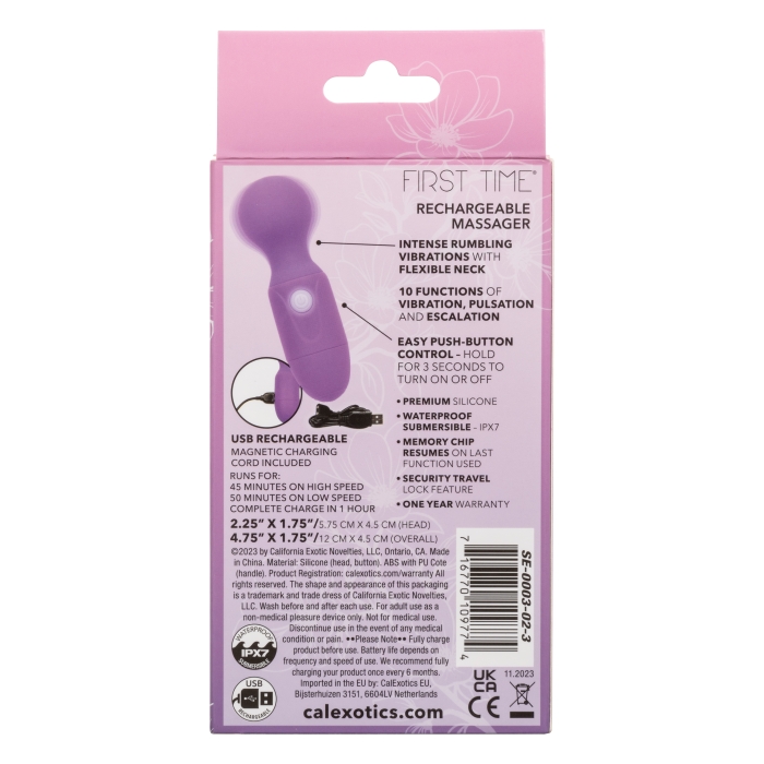 FIRST TIME RECHARGEABLE MASSAGER - PURPLE