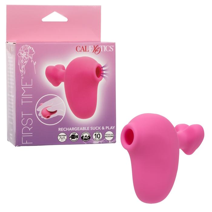 FIRST TIME RECHARGEABLE SUCK & PLAY - PINK FIRST TIME RECHARGEABLE SUCK & PLAY - PINK