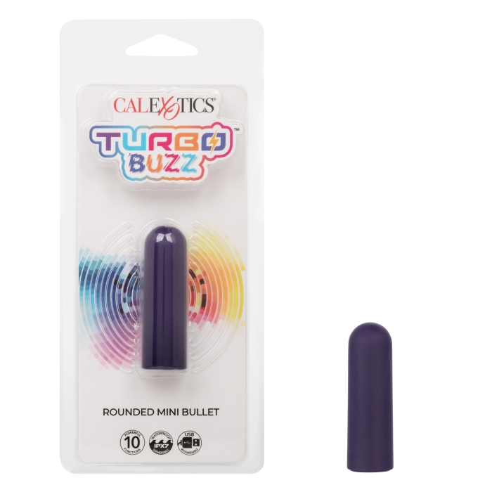 TURBO BUZZ ROUNDED MINI BULLET - PURPLE TURBO BUZZ ROUNDED MINI BULLET - PURPLE