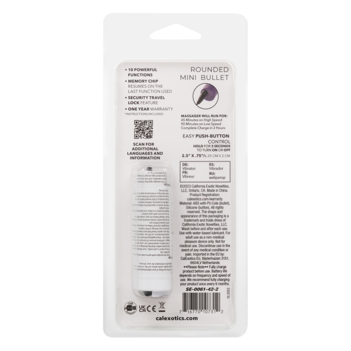 TURBO BUZZ ROUNDED MINI BULLET - PURPLE