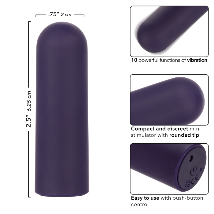 TURBO BUZZ ROUNDED MINI BULLET - PURPLE