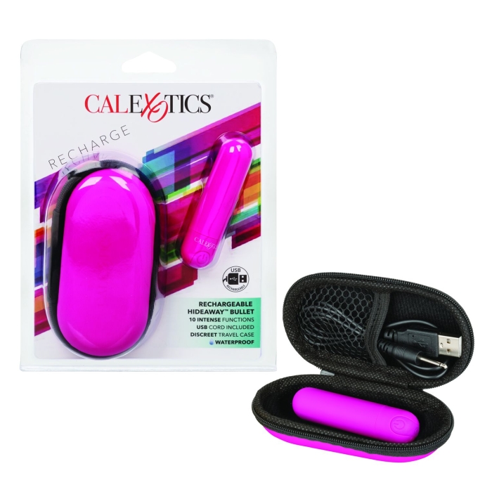 RECHARGEABLE HIDEAWAY BULLET - PINK RECHARGEABLE HIDEAWAY BULLET - PINK