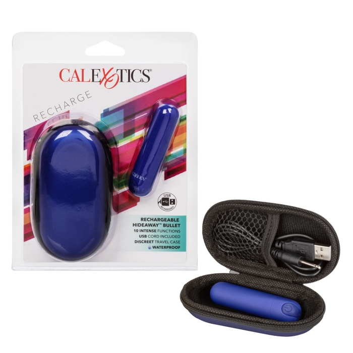 RECHARGEABLE HIDEAWAY BULLET - BLUE RECHARGEABLE HIDEAWAY BULLET - BLUE