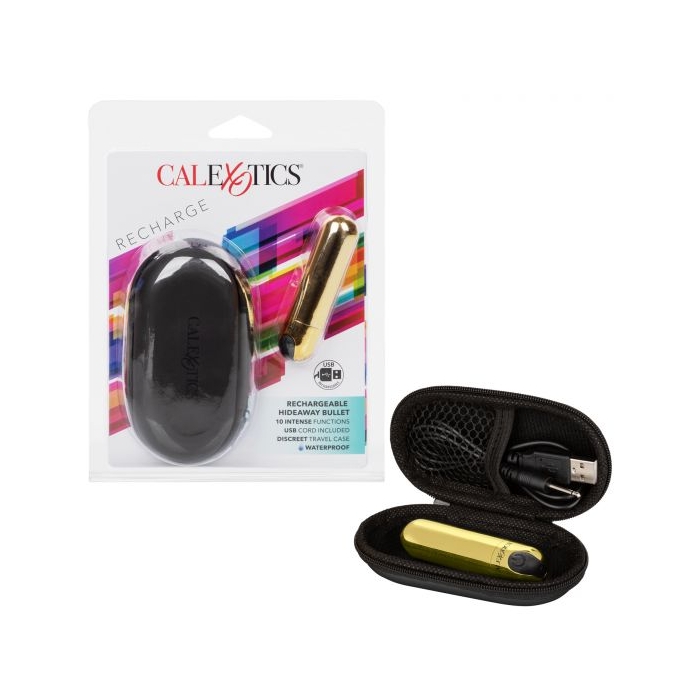 RECHARGEABLE HIDEAWAY BULLET - GOLD RECHARGEABLE HIDEAWAY BULLET - GOLD