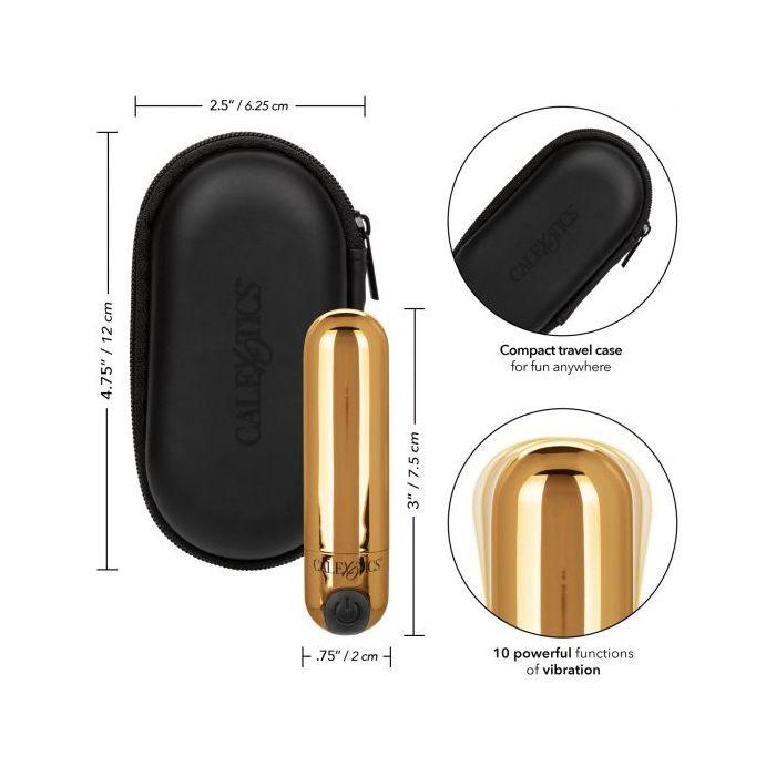 RECHARGEABLE HIDEAWAY BULLET - GOLD