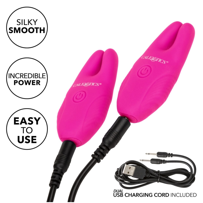 SILICONE REMOTE NIPPLE CLAMPS - PINK