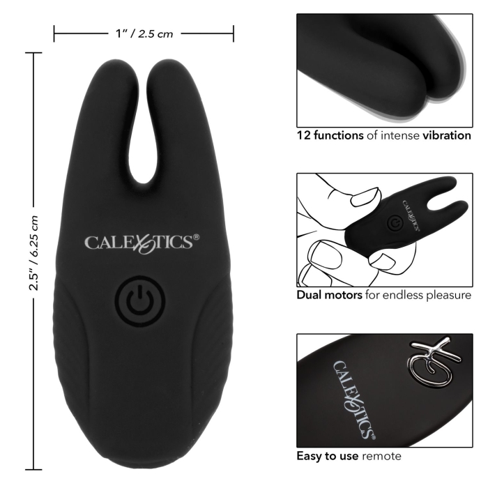 SILICONE REMOTE NIPPLE CLAMPS - BLACK