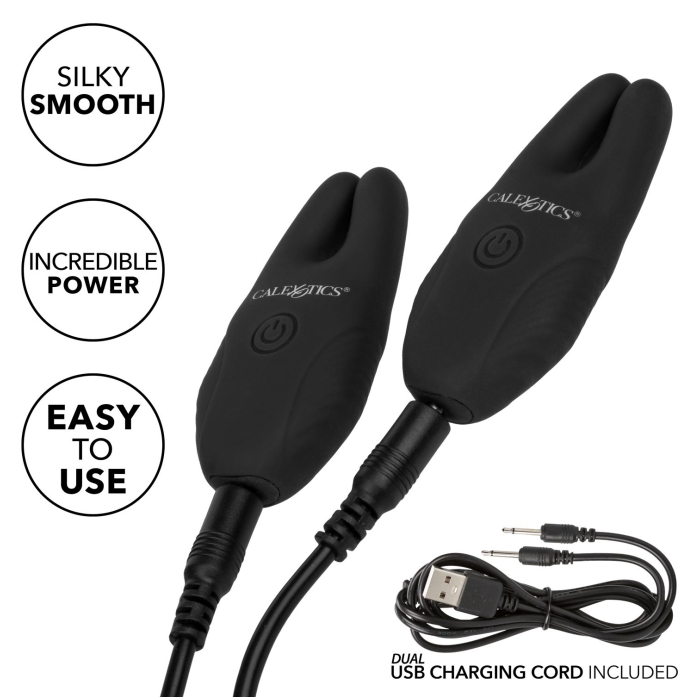 SILICONE REMOTE NIPPLE CLAMPS - BLACK