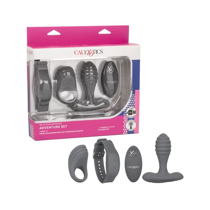 SILICONE REMOTE ADVENTURE SET TOY FOREPLAY SILICONE REMOTE ADVENTURE SET TOY FOREPLAY