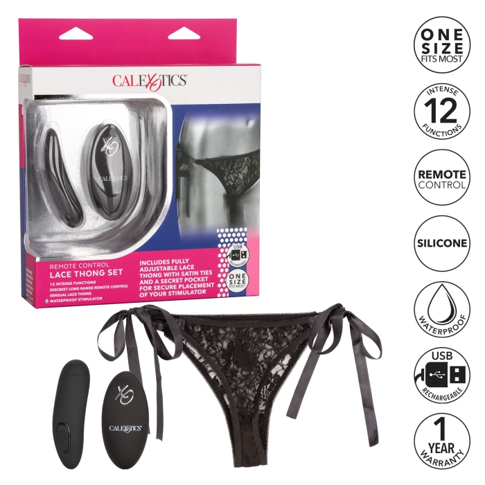 REMOTE CONTROL LACE THONG SET TOY LINGERIE REMOTE CONTROL LACE THONG SET TOY LINGERIE