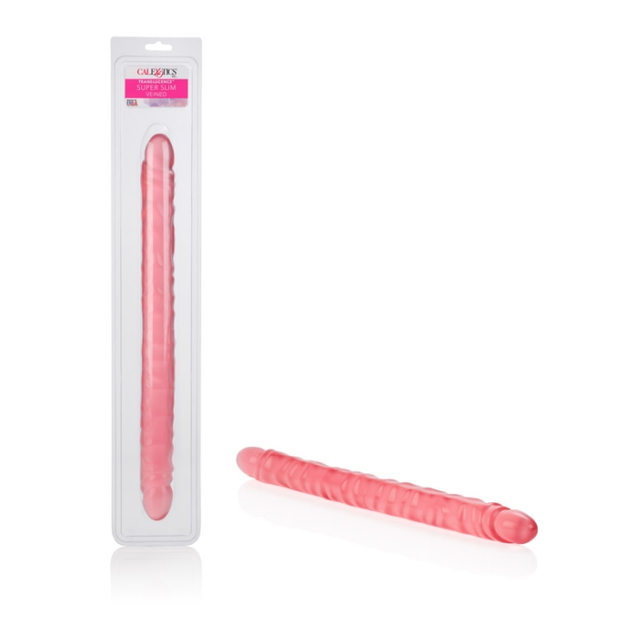 SLIM JIM DUO - VEINED SUPER SLIM DONG - RED 17.5 SLIM JIM DUO - VEINED SUPER SLIM DONG - RED 17.5