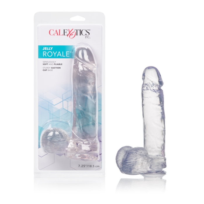 J/R 8 CLEAR DONG W/SUCTION CUP J/R 8 CLEAR DONG W/SUCTION CUP