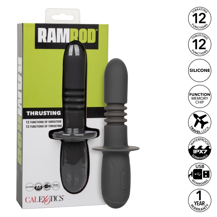 ANAL PROBE 4.75" BLACK 12X RAMROD THRUSTING