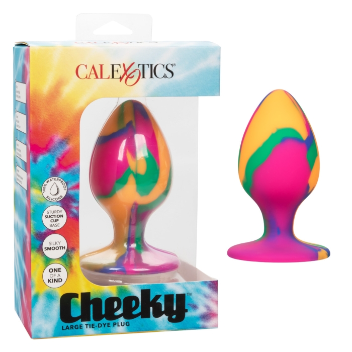 CHEEKY LARGE BUTT PLUG - TIE-DYE CHEEKY LARGE BUTT PLUG - TIE-DYE