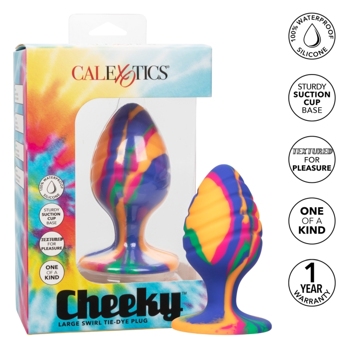 CHEEKY LARGE SWIRL TIE-DYE PLUG CHEEKY LARGE SWIRL TIE-DYE PLUG