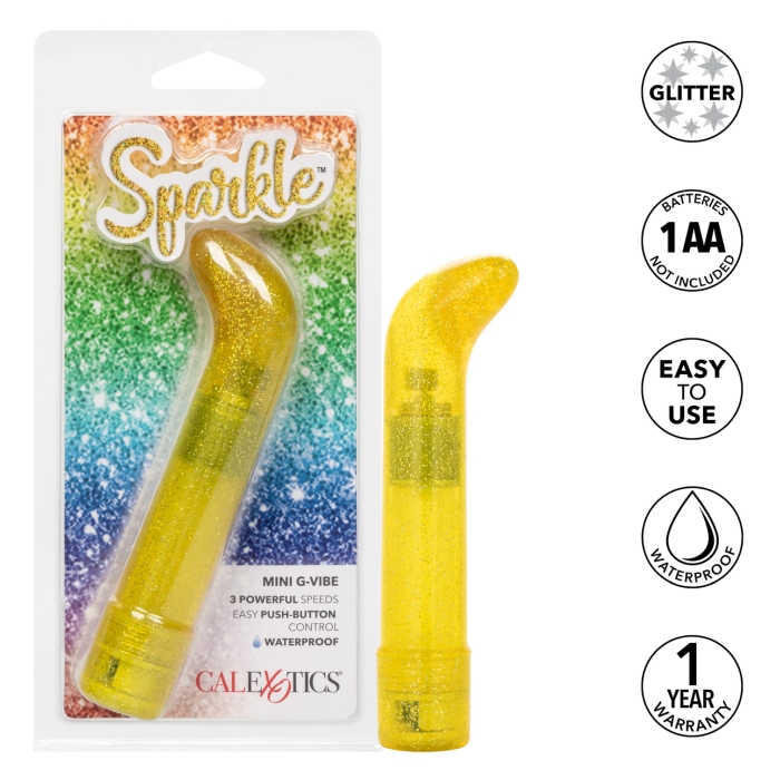 SPARKLE MINI G-VIBE - YELLOW SPARKLE MINI G-VIBE - YELLOW