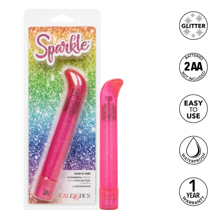 SPARKLE SLIM G-VIBE - PINK SPARKLE SLIM G-VIBE - PINK