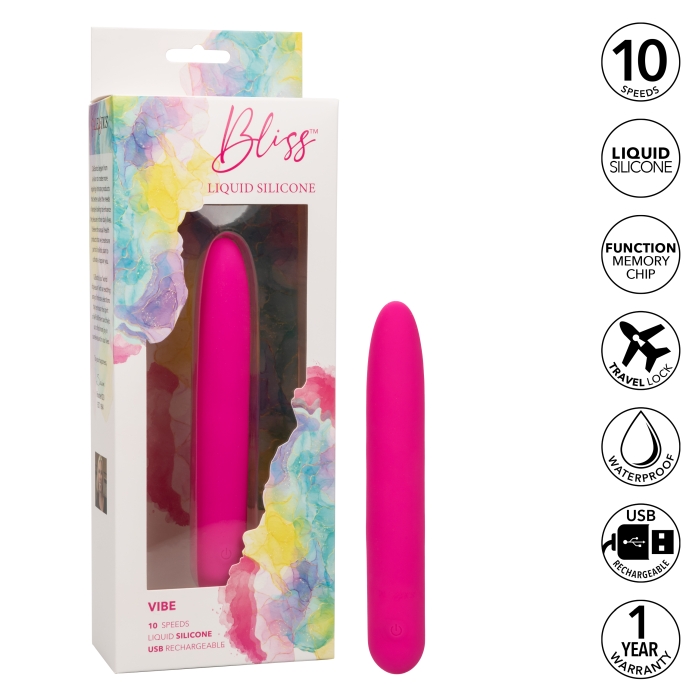 BLISS LIQUID SILICONE 10X VIBE - PINK