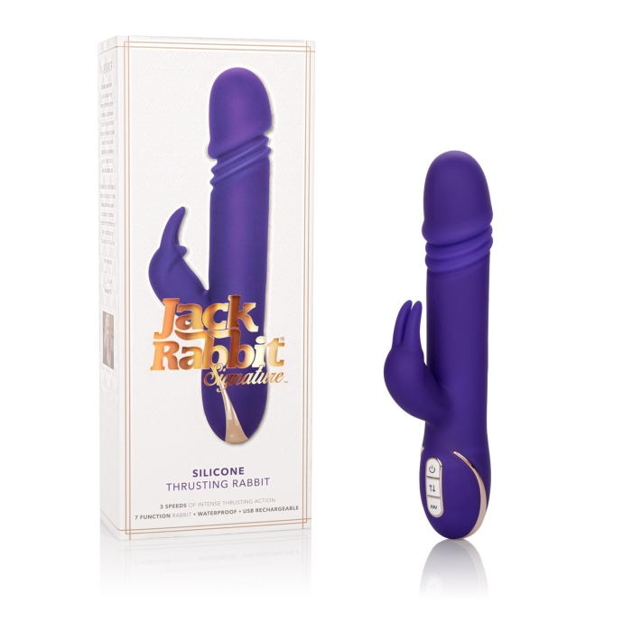 JACK RABBIT SIGNATURE SILICONE THRUSTING RABBIT JACK RABBIT SIGNATURE SILICONE THRUSTING RABBIT