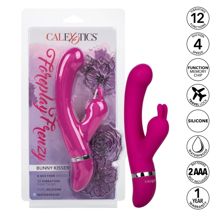 FOREPLAY FRENZY BUNNY KISSER - PINK FOREPLAY FRENZY BUNNY KISSER - PINK