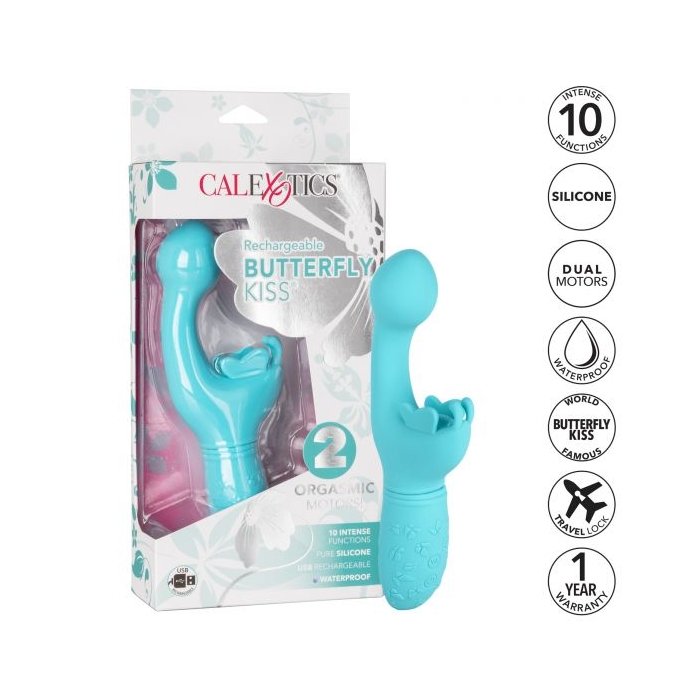 RECHARGEABLE BUTTERFLY KISS - BLUE