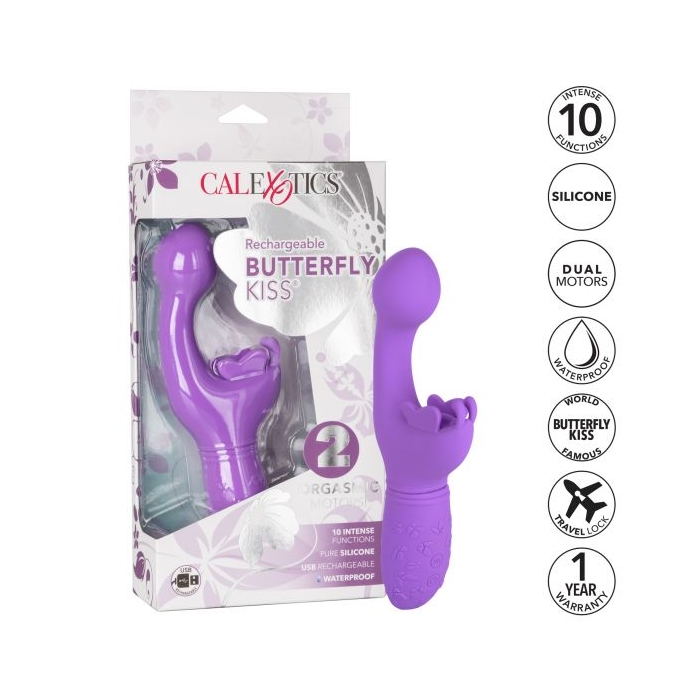 RECHARGEABLE BUTTERFLY KISS - PURPLE