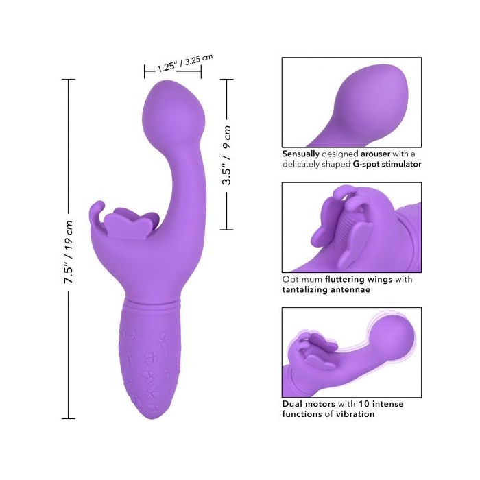 RECHARGEABLE BUTTERFLY KISS - PURPLE