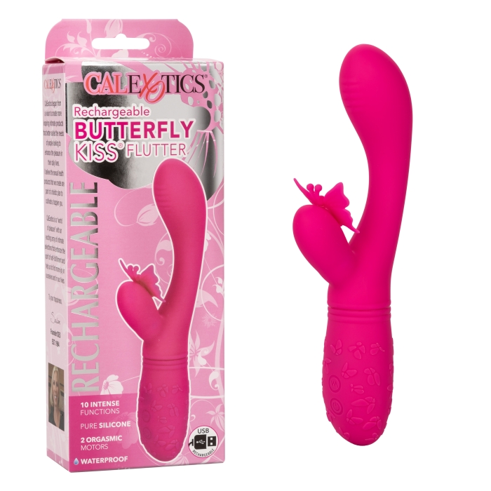 RECHARGEABLE BUTTERFLY KISS FLUTTER - PINK RECHARGEABLE BUTTERFLY KISS FLUTTER - PINK