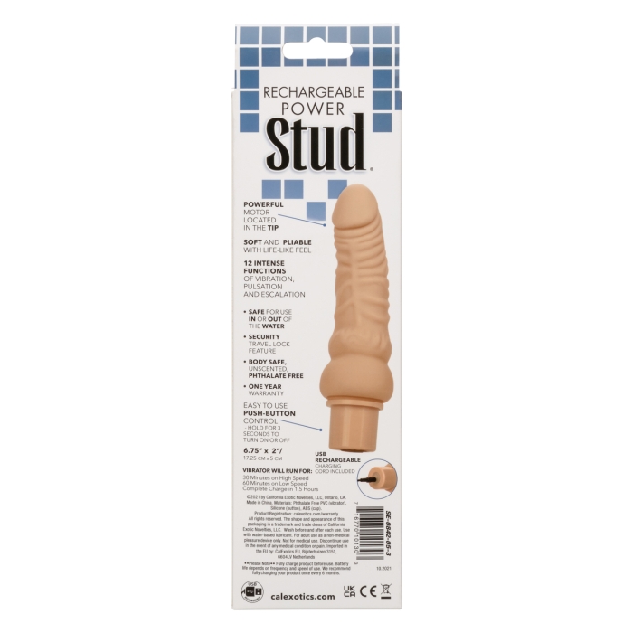 RECHARGEABLE POWER STUD CURVY VIBE - IVORY