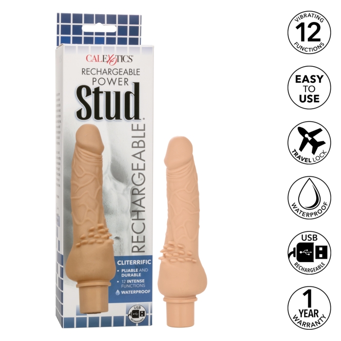RECHARGEABLE POWER STUD CLITERRIFIC - IVORY RECHARGEABLE POWER STUD CLITERRIFIC - IVORY