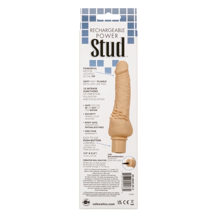 RECHARGEABLE POWER STUD CLITERRIFIC - IVORY