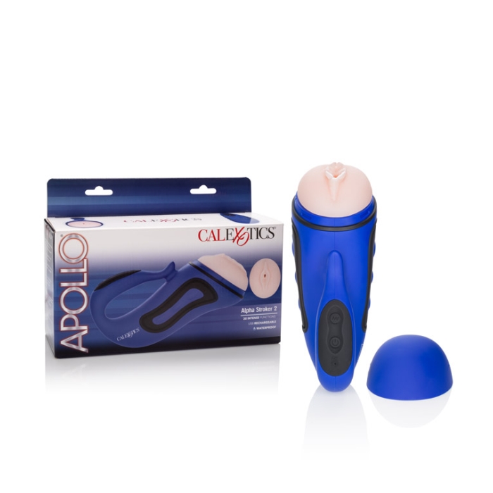 APOLLO ALPHA STROKER 2 EZ-SQUEEZE 30 FUNCTIONS - BLUE APOLLO ALPHA STROKER 2 EZ-SQUEEZE 30 FUNCTIONS - BLUE
