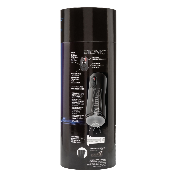 BIONIC SUCKING AND VIBRATING MASTURBATOR