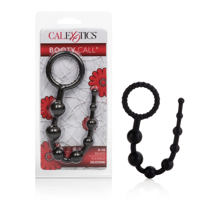 BOOTY CALL X-10 BEADS - BLACK BOOTY CALL X-10 BEADS - BLACK