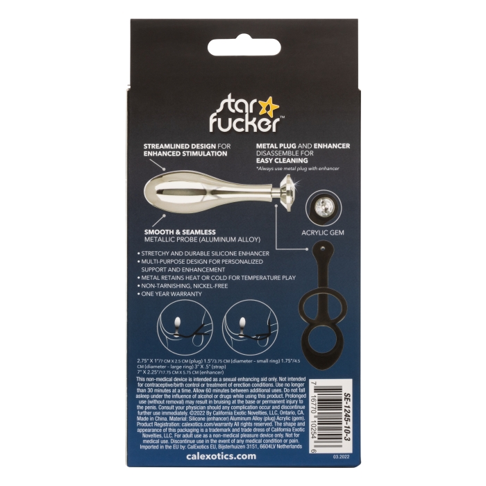 STAR FUCKER TEARDROP PLUG - BLACK
