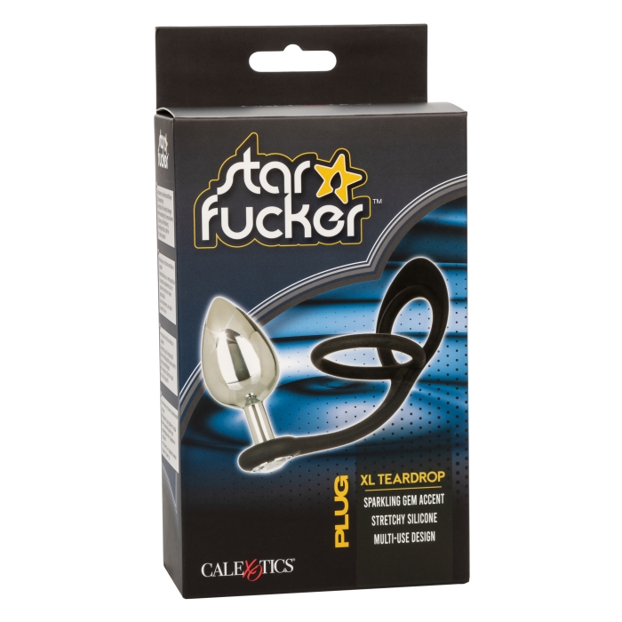 STAR FUCKER XL TEARDROP PLUG - BLACK