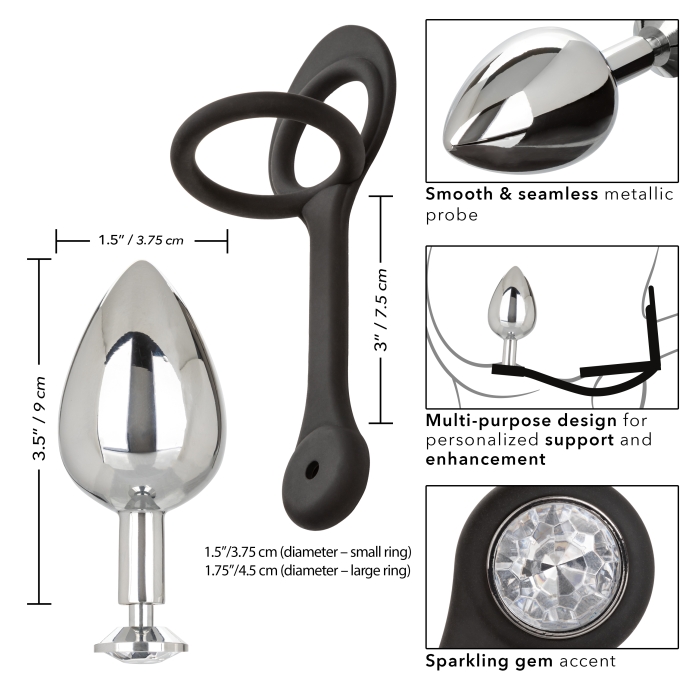 STAR FUCKER XL TEARDROP PLUG - BLACK