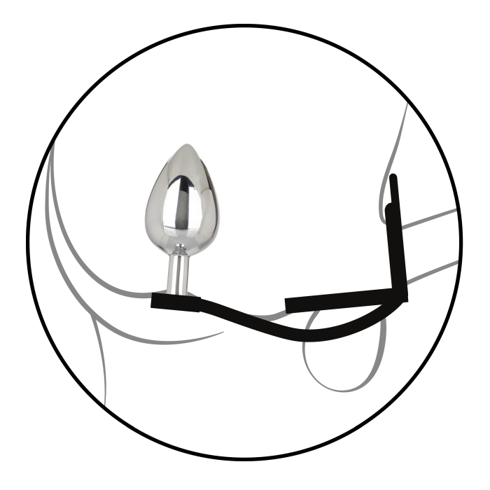 STAR FUCKER XL TEARDROP PLUG - BLACK