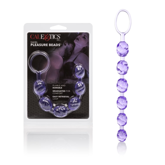 SWIRL PLEASURE BEADS - PURPLE SWIRL PLEASURE BEADS - PURPLE